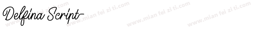 Delfina Script字体转换